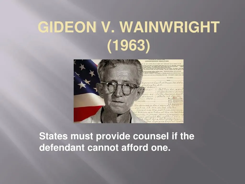 Gideon v. Wainwright